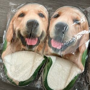 brand new Dog Print Cozy Slippers soft shoes unisex